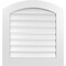Ekena Millwork Arch Top Surface Mount PVC Gable Vent: Non-Functional, w/ 3-1/2"W x 1"P Standard Frame, 28"W x 28"H GVPAR28X2801SN - alternate 1